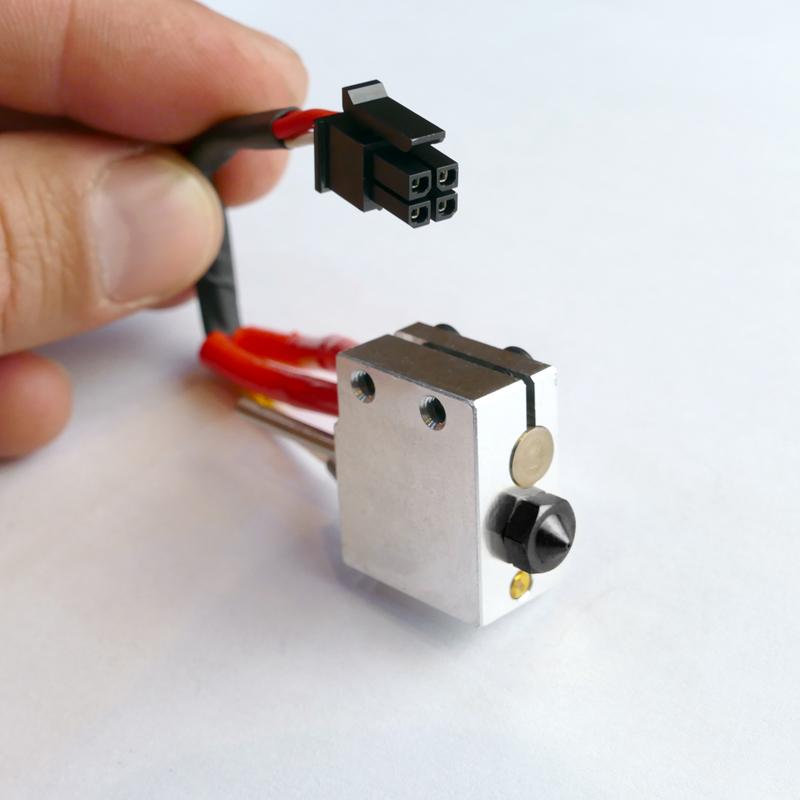 Full hotend with hardened steel nozzle for Strateo3D IDEX420 (0,8mm nozzle)