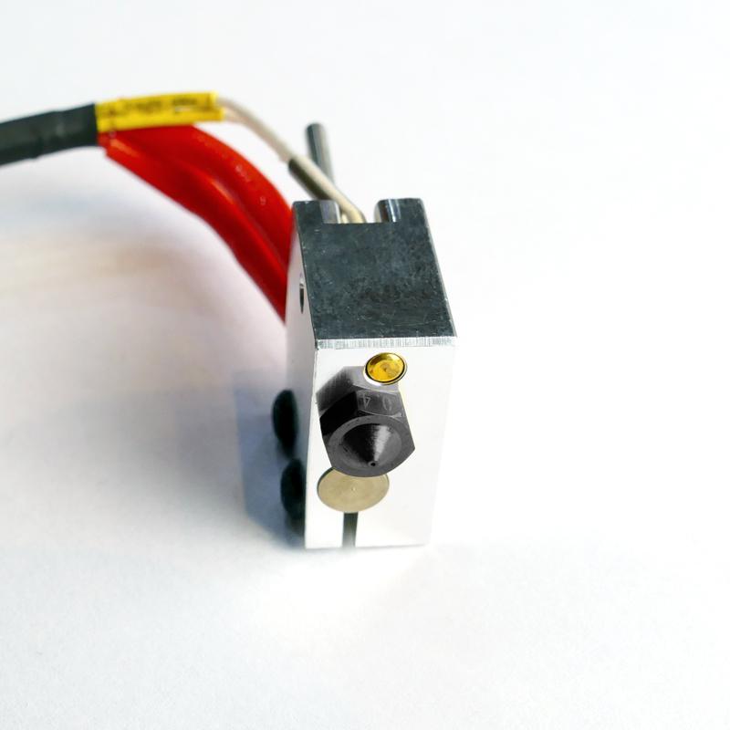 Full hotend with hardened steel nozzle for Strateo3D IDEX420 (0,8mm nozzle)