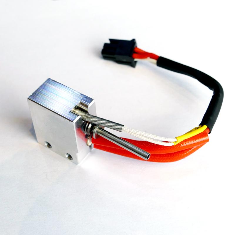 Full hotend with hardened steel nozzle for Strateo3D IDEX420 (0,8mm nozzle)