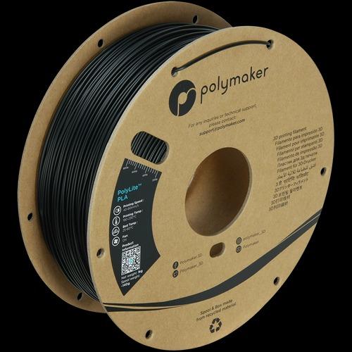 POLYMAKER - PLA POLYLITE 1.75MM BLACK 1KG
