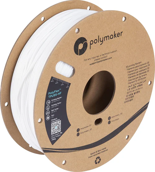 POLYMAKER - TPU95 HF POLYFLEX 1.75MM WHITE 1KG